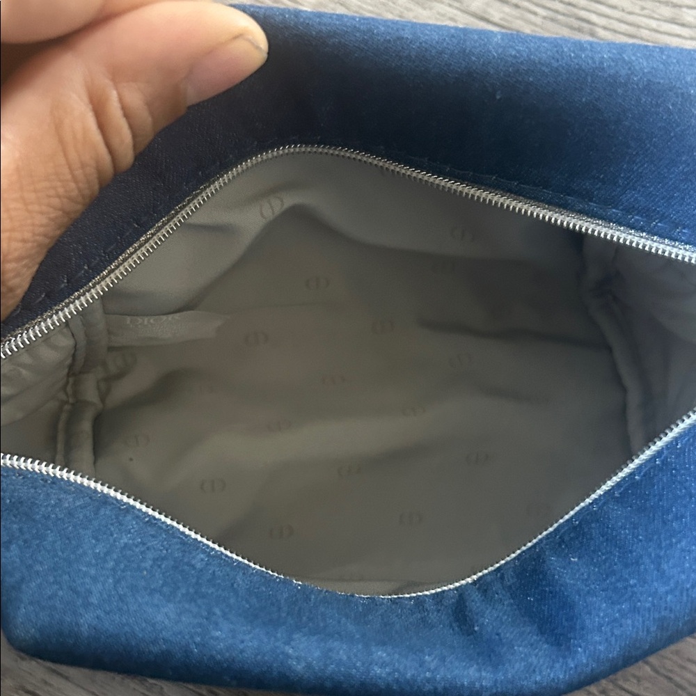 Dior Denim Blue Cosmetic Bag - Picture 5 of 14
